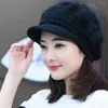 Berretti Trendy Women Thermal Knitted Hat Beret Cap Gift Stile semplice Tenere al caldo