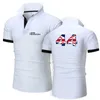 2023 F1 Team Formula One Polo Men's Driver Lewis Hamilton Digital 44 Nya bomullsskjortor Casual Solid Color Slim Fit Summer Fashion Tops Clothing Yru0