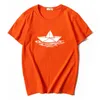 Męskie koszule 2023 Letnia papierowa łódź nadruk krótkiego rękawu T-shirt bawełniany oddychanie ponadwymiarowe topy plus rozmiar ubrania marki