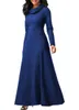 Roupas étnicas Autumn Winter Women Dress Long Sport muçulmano Eid Abaya Kaftan Islâmico Hoddies Abayas vestidos com bolsos manto femme