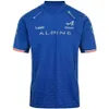 2023 F1 Team Formel One Polo Men's Alpine Driver Fernando Alonso T-shirts nya män Leisure T-shirt på sommaren