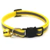 Dog Collars Leashes Usef Round Pet Reflective Bell Cat Face Adjustable Size Necklace Neck Strap Safety Buckle Lead Accessory Vt157 Dhi5F