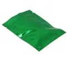 Grün 10x15 cm Lebensmittelverpackung Mylar -Aufbewahrungstaschen 100pcs Flat unten Aluminiumfolie Packtasche