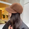 Visors Fashion Women Winter Knitted Hat Outdoor Cycling Warmth Peaked Cap Casual Sunhat Bomber Hats Spring And Autumn