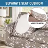 Chair Covers Stretch 4 Pieces Sofa For 3 Cushion Couch Slipcovers Feature Soft Thick Bouncy Modern Combination Kit TJ4519