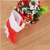 Christmas Decorations Mini Stocking Gifts Bag Candy Tree Ornament Sock Xmas Dinnerware Er Cutlery Home Party Decoration Dbc Drop Del Dhq5S