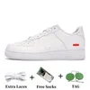 con scatola 1 scarpe da corsa casual basse uomo donna sneakers con una piattaforma Triple White Black Pale Ivory Spruce Aura Glacier Washed Coral Pulse scarpe da ginnastica outdoor da uomo