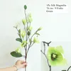 装飾的な花Zerolife 3D Silk Magnolia Branch人工装飾のための高品質の偽の花ホームデコレーションパーティーアクセサリー