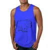 Erkek Tank Tops Afrika Rhino kollu TOP T-shirt Sıradan Spor Salonu Yelek Tee