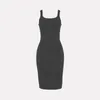 Casual Dresses 2023 Summer Women Black Autumn Neon Green Sexy Bodycon Spaghetti Strap Midi Long Party Club Tank Dress For Female