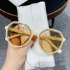 Sunglasses 2023 Fashion Style All-match Trend Personalized Round Frame Candy Color Big