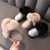 Sneakers Inverno Ragazze Stivali da neve Pelle Leopardo Caldo Peluche Bambini Moda Todder Bambini EU 21 30 230106