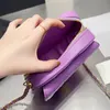 Bolsos de mano de cuero con forma de amor para mujer, bandoleras cruzadas con cadena, de diseñador, de marca de lujo, en varios colores