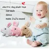 Новый дизайн мягкий милый интерактивный плюшевый электрический кролик кукла фаршированные животные плюшевые игрушки 0106