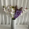 Dekorativa blommor konstgjorda orkidéer bröllopspografi rekvisita hem vardagsrum köpcentrum fönster fjäril orkidéer blommor arrangemang dekor