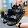 Sandals P84 Style Beach Shoes Men's Summer Flat Bottom Buckle Home Comfortable Wear-resistant Tide