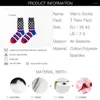 Chaussettes pour hommes v-hanver mode Original 6 couleurs coton coloré robe heureuse nouveauté Spot point rayure pour cadeau de noël