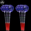Andra dekorativa klistermärken 10 uppsättningar LED -lätta bobo -ballonger med stick 3 nivåer blinkande strängljus 20 '' rund hjärta stjärna enhörning bubbla 230105