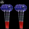 Diğer dekoratif çıkartmalar 10 set LED Işık Up Bobo Balonlar Stick 3 Seviye Yanıp String Lights 20 '' Yuvarlak Kalp Yıldızı Unicorn Kabarcık 230105