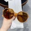 Sunglasses 2023 Fashion Style All-match Trend Personalized Round Frame Candy Color Big