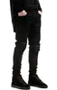 Jeans da uomo Designer Brand Uomo Nero Skinny Strappato Stretch Slim Moda Hip Hop Swag Uomo Casual Denim Biker Pantaloni Tuta Jogger