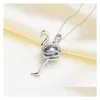 Charms 925 Sterling Sier 810Mm Flamant Rose En Forme De Diffuseur D'huile Essentielle Collier Médaillon Perle Cage Pendentif Accessoire Diy Bijoux Drop Dholf