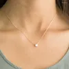 Collier ras du cou en Zircon brillant Invisible, ligne fine transparente, Simple, Bijoux pour femmes, Collana Kolye, 2023