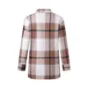 Vestes Femmes Femmes Oversize Veste Hiver Polaire Manteau Vintage Plaid Top À Manches Longues Vêtements D'extérieur Tout Match Chemise Épaisse Automne Chaud Ins 2023