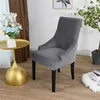 Chair Covers Nordic Sloping High Back Armchair Stretch Accent Dining Seat Slipcover Office el Home Party 230105