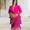 Plus Size Dresses Women Party Club Tassels Fringe V Neck Lady Fashion Elegant BodyCon Gowns 2023 Autumn Casual Outfits