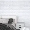 Duvar kağıtları 2023 2mX70cm 3D Tuğla Duvar Çıkartmaları DIY Dekor Kendinden Yapışkanlı Su Geçirmez Duvar Kağıdı Çocuk Odası Yatak Odası Mutfak Ev