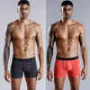 Mutande 4 pezzi Set Boxer da uomo Boxer morbidi per mutandine da uomo Cotone maschile Biancheria intima sexy Boxer Famiglia Calecon