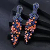 Boucles d'oreilles pendantes GODKI à la mode nœud papillon raisin pour les femmes fête de mariage dubaï bijoux de mariée Boucle D'oreille Femme cadeau 2023