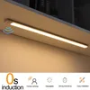 Ночной свет светодиодный датчик движения USB спальня гардеробная лампа для кухонного шкафа.