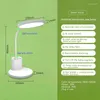 Masa lambaları AT14 Çalışma Kontrolü için LED Masa lambası Katlanması 360 Derece Esnek Hortum Göze Çekme Yatak Odası Yurt