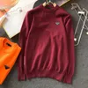 Heren truien designer wollen trui winter warme pullover jas mannen vrouwen mode driehoek ronde nek truien casual bodem shirt uyii