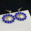 Fashion diamond-filled Dangle Chandelier Earrings aretes orecchini for women party lovers gift Jewelry band box