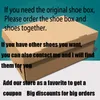 Link voor doos elk merk originele verpakkingsschoenendozen of andere extra