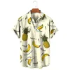 Mäns casual skjortor mode hawaii bohemia retro tropisk växt konst 3d tryckt skjorta sommarstrand tröjor