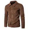 Vestes pour hommes automne hiver hommes printemps velours côtelé veste poches hommes Bomber mâle mode couleur unie militaire Streetwear manteau