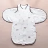 Sovsäckar baby bärbar filt född swaddle wrap säck gasbambu bomullsfjäder 1tog sömn byter blöja 0 24m 230106