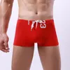 Underbyxor män kausal underkläder surf strand sexig låg midja tether snabb torr elastisk boxare shorts badkläder boxarehorts påse