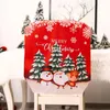 Chair Covers Backrest Cover Year Supplies Christmas Back Table Ornaments Reusable Decorations For Home Dining Room