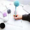 Creative Hair Ball Decorative Gel Pen Cute Small Fresh Girl 0.38mm Water Black Student Signature Papeleria Stationery