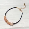 STRAND NATUURLIJKE Moonstone Amethists Citrines Quartz armbanden Bloemschepen Rock Crystal Stone Black Tourmaline For Women Girls