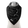 여성용 스카프 실크 헤어 스카프 숄 랩 버튼 인쇄 따뜻한 패션 캐주얼 부드러운 스카프와 장갑