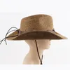 Berets Straw Cowboy Hat Couple Sunscreen Shapeable Unisex Hats Travel Rodeo Beach Outdoor