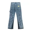 Jeans masculinos slim fit calças lápis casuais roupas de rua roupas jeans de qualidade 238I