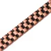 Link Bracelets WOLLET Fashion Simple Red Copper Magnet Bracelet Retro Magnetic Energy Double Row Men