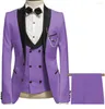 costume de mariage violet léger